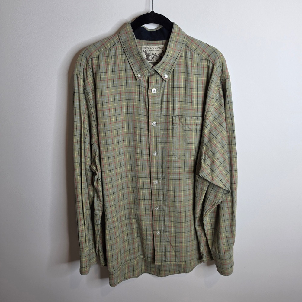 Peter Christian Button Down Shirt Mens XL